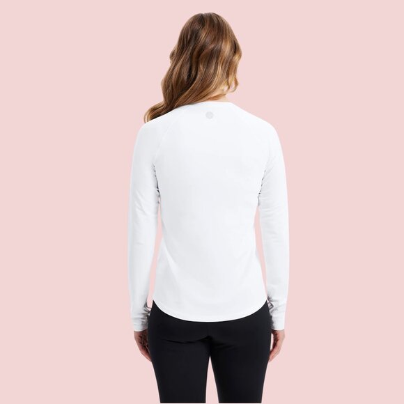 Solbari Long Sleeve White Rash Guard UPF 50+, Size XXL - NWT - Picture 2 of 5